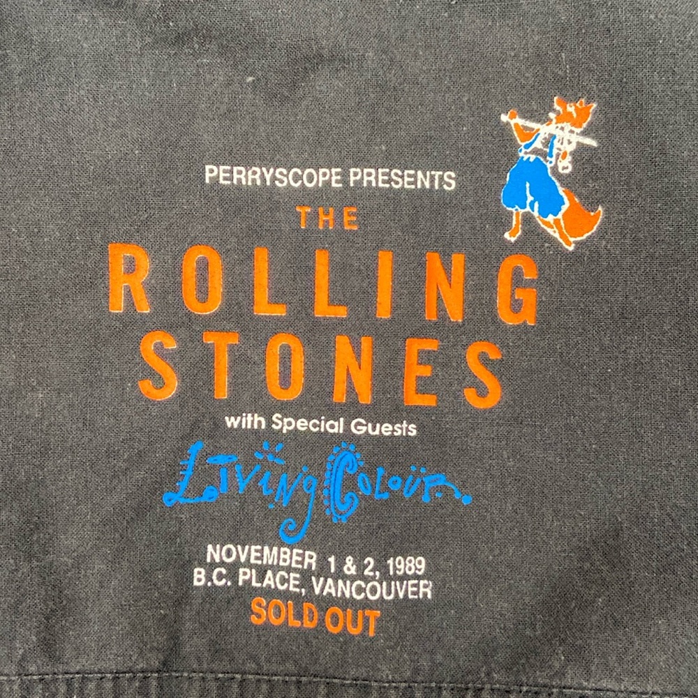 The Rolling Stones Half Zip Long Sleeve Merch - XXL